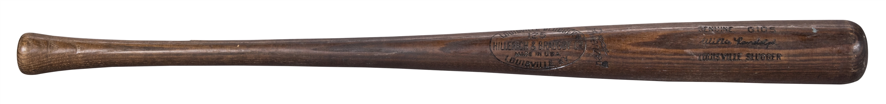 1977-79 Willie Randolph Game Used Hillerich & Bradsby G105 Model Bat (PSA/DNA GU 8.5)